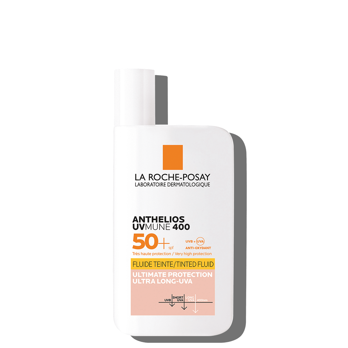 קרם הגנה אנתליוס פלואיד UVMUNE400 עם גוון