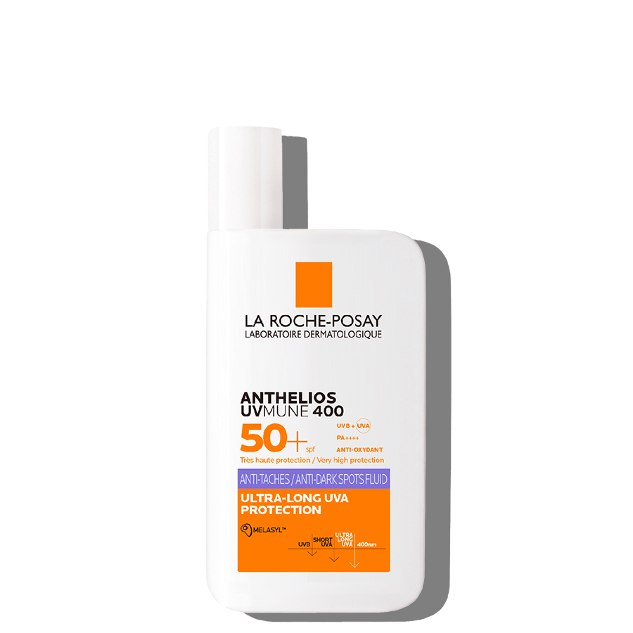 אנתליוס פלואיד תחליב פנים להגנה מהשמש +SPF50 נגד כתמים כהים